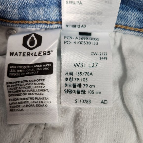 Levis Silver Tab Womens‎ High Waisted Mom Jean 31/27 Light Was Distressed NEW - Picture 13 of 16